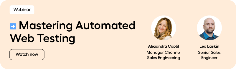 Mastering Automated Web Testing webinar