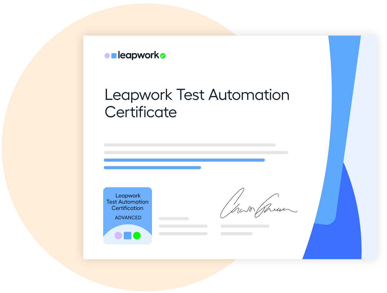 Advanced level certificate