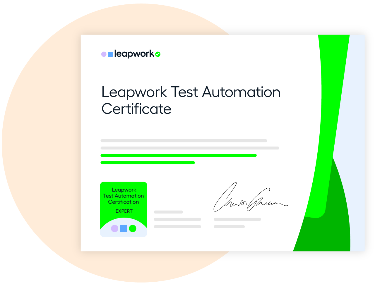 Expert level certificate